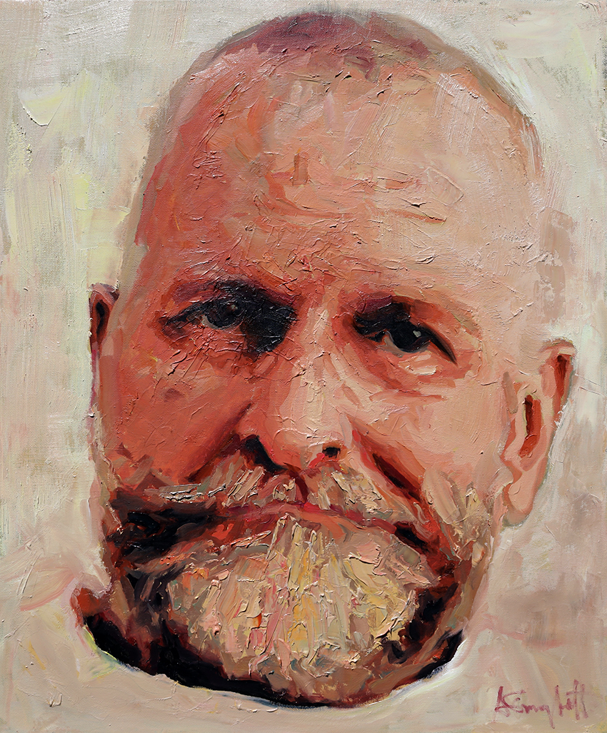 Gunter, Portrait painting of an older man with a goatee