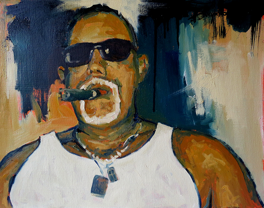 Master Nick, portrait of a cigar smoker